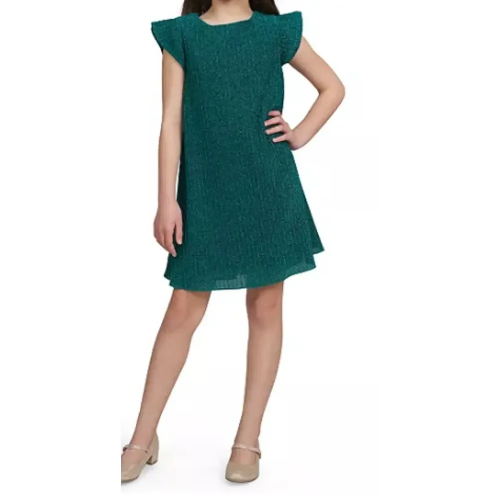 BCBG GIRLS Big Girls Glitter Sleeveless Dress Size 8